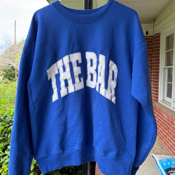 The Bar Varsity Sweatshirt - Cobalt Blue - Picture 2 of 6